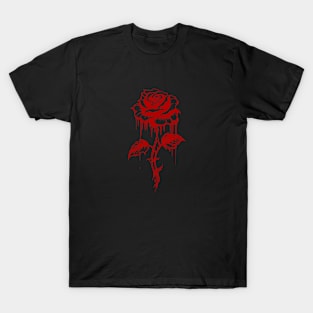 AI Art | Minimalist Melting Flower T-Shirt